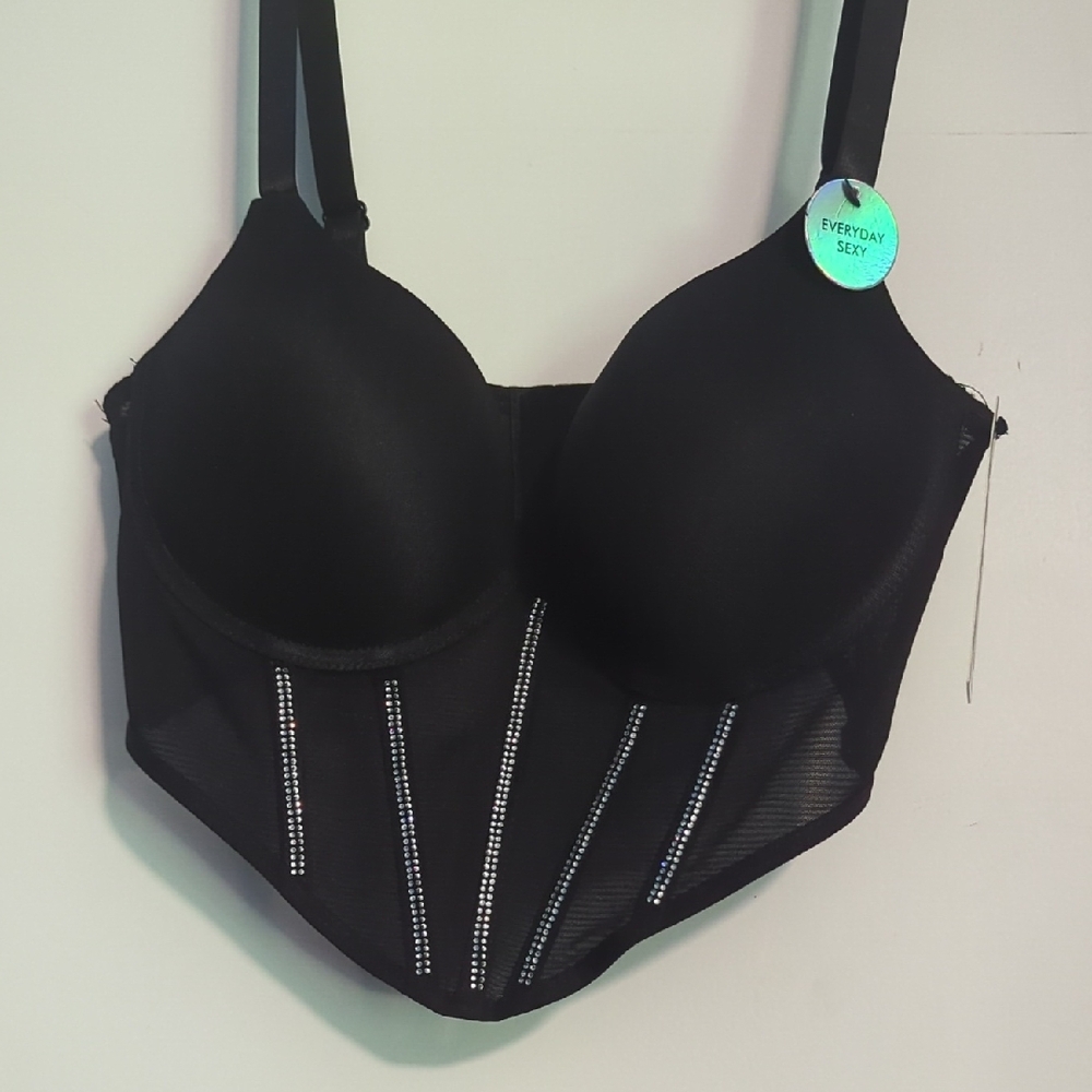XOXO Black Intimates Bra Corset